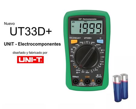 Multímetro Digital Uni-t UT33D-PLUS/EC