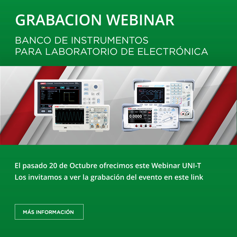 Grabación Webinar: Banco de Instrumentos para Laboratorio de Electrónica